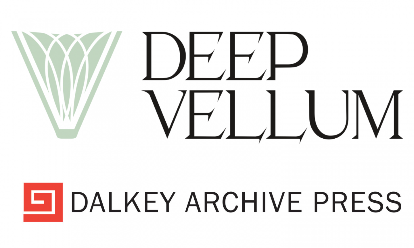 logo for Deep Vellum and Dalkey Archive press